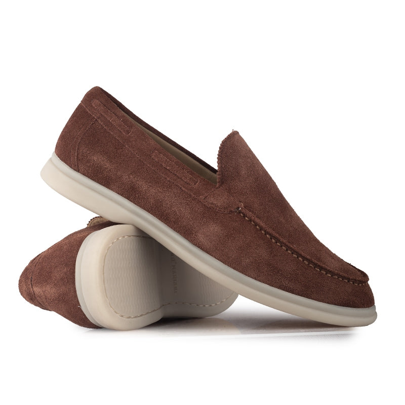 Sepatu Pria Casual Loafer Moccasin Gino Mariani Edison 3 Orange Brick