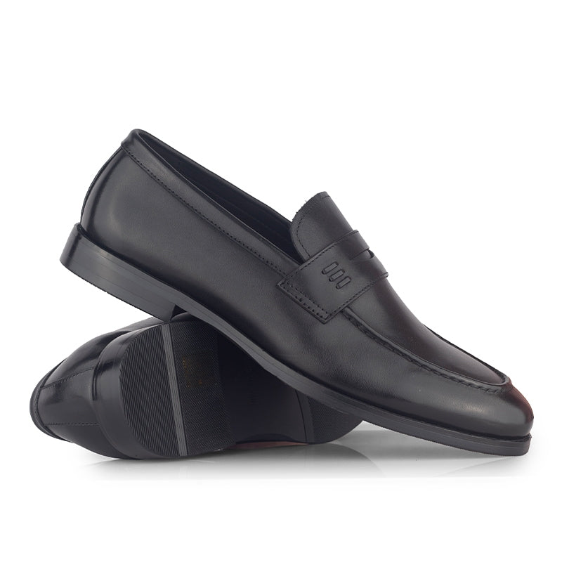 Sepatu Kulit Pria Pantofel Formal Gino Mariani Borion Black