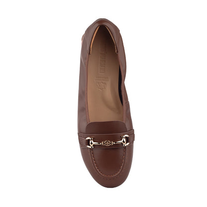 Sepatu Ballet Flats Wanita Gino Mariani Graziana Brown