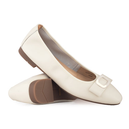 Sepatu Ballet Flats Wanita Gino Mariani Giana White