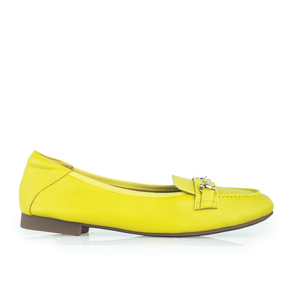 Sepatu Ballet Flats Wanita Gino Mariani Graziana Light Yellow