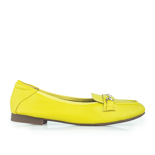 Sepatu Ballet Flats Wanita Gino Mariani Graziana Light Yellow
