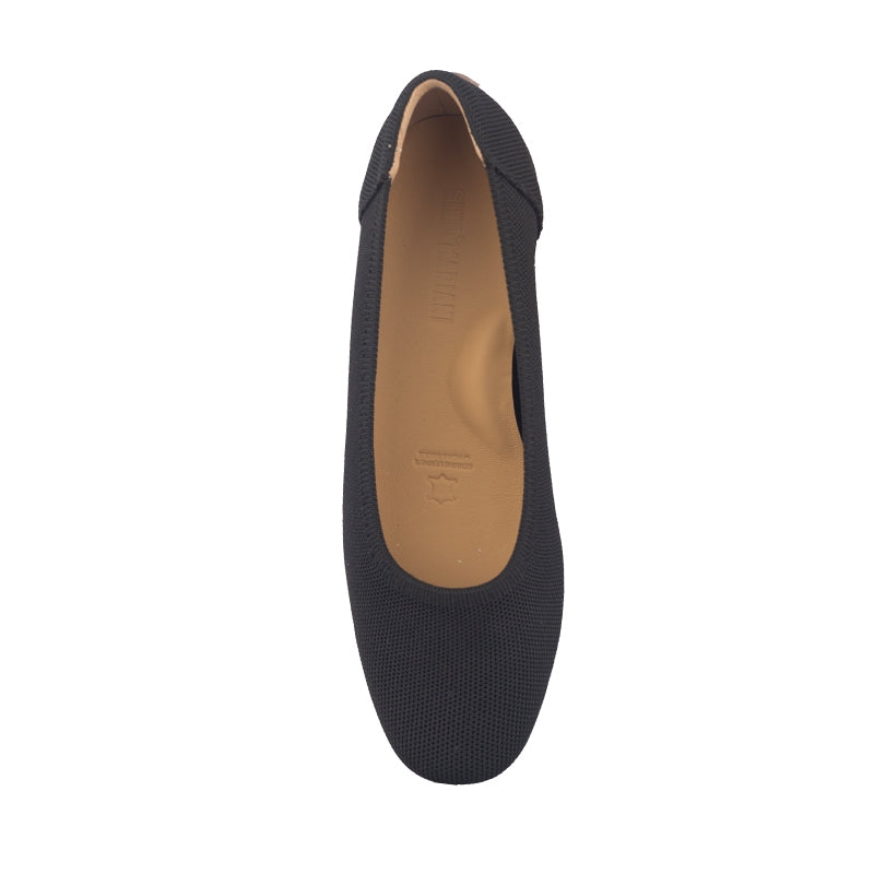 Sepatu Flats Knit Wanita Gino Mariani Grace Black