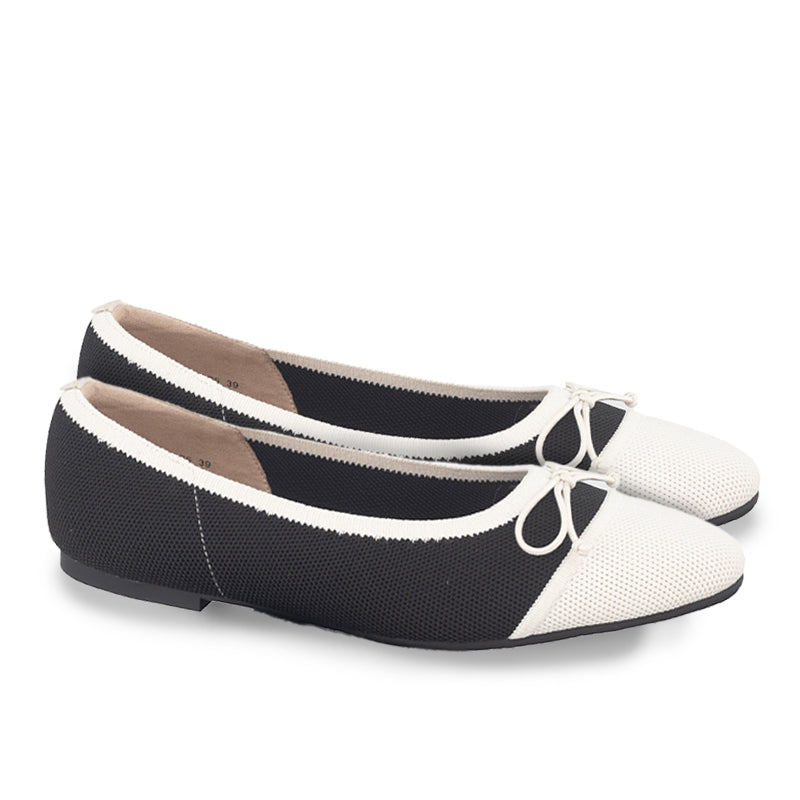 Sepatu Flats Knit Wanita Gino Mariani Gladys Black