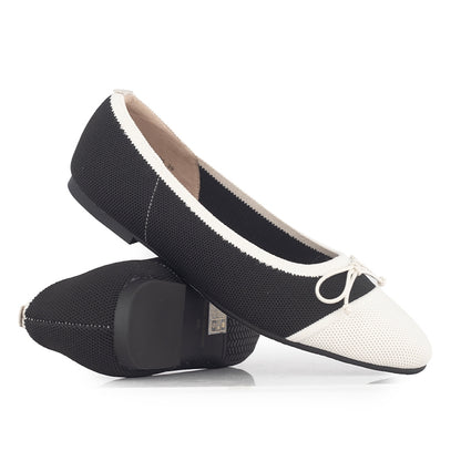 Sepatu Flats Knit Wanita Gino Mariani Gladys Black