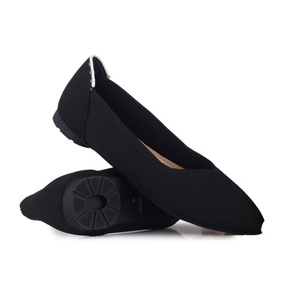 Sepatu Flats Knit Wanita Gino Mariani Gloria Black