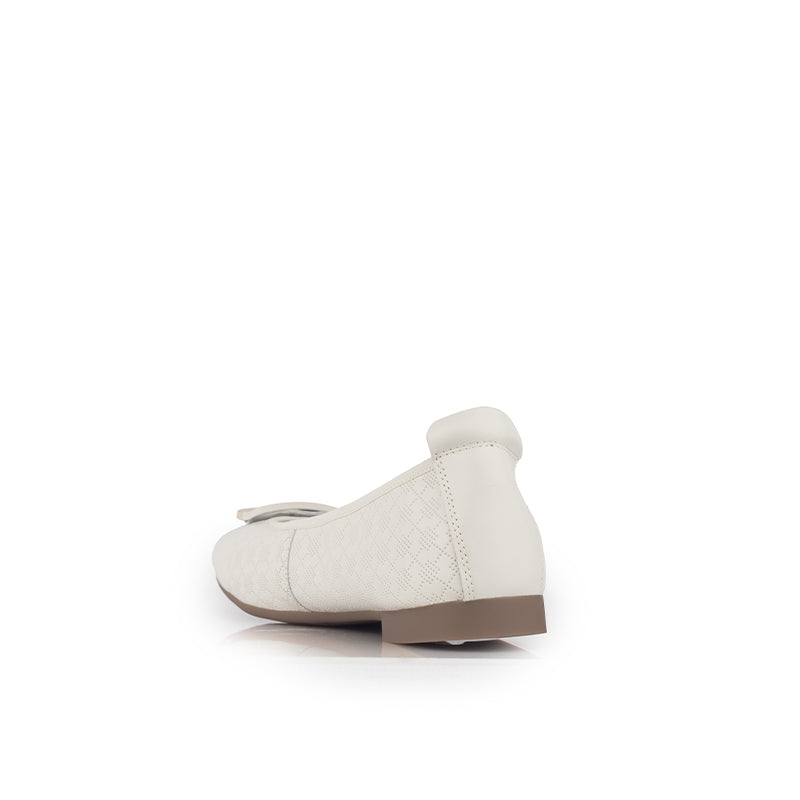Sepatu Ballet Flats Wanita Gino Mariani Halina Off White