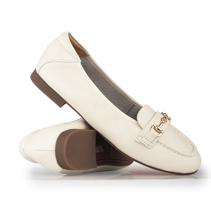Sepatu Ballet Flats Wanita Gino Mariani Graziana Off White