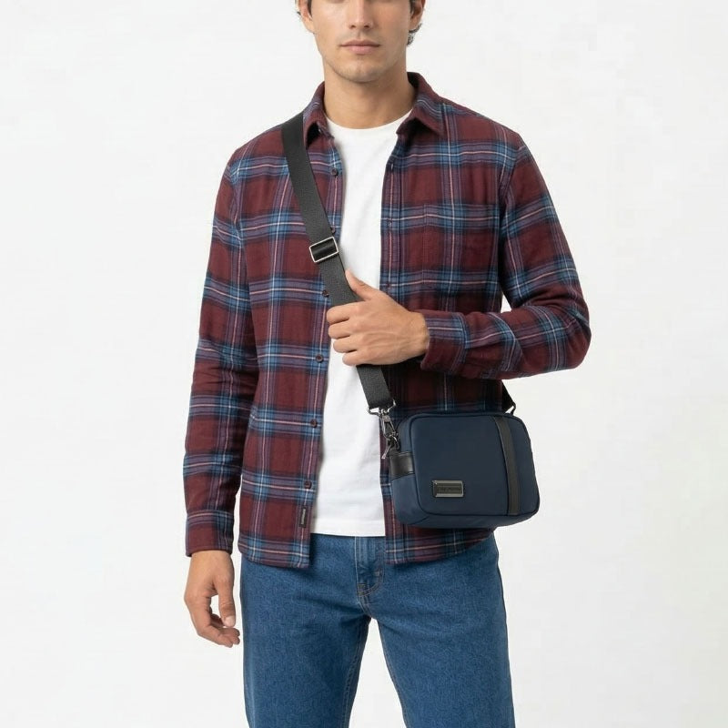 Clutch Pria Gino Mariani Birdy Navy