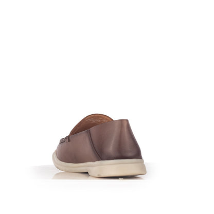 Sepatu Pria Casual Loafer Moccasin Gino Mariani Edison 5 Brown