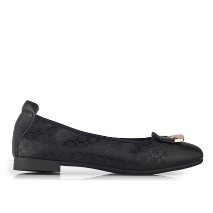Sepatu Ballet Flats Wanita Gino Mariani Halina Black