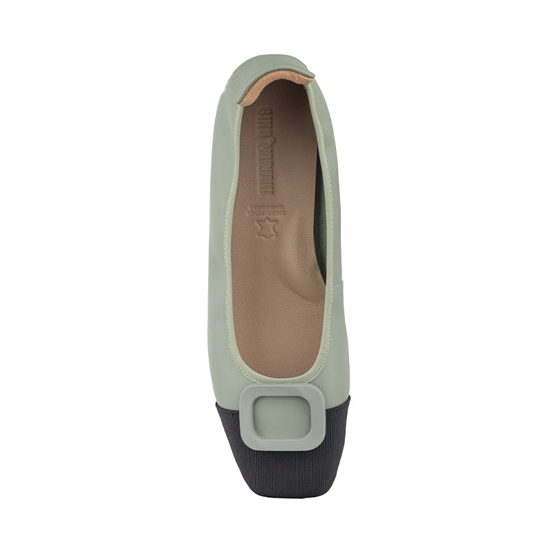 Sepatu Ballet Flats Wanita Gino Mariani Ghita Sage Green