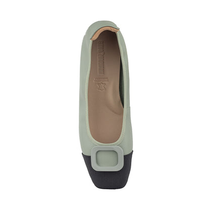 Sepatu Ballet Flats Wanita Gino Mariani Ghita Sage Green