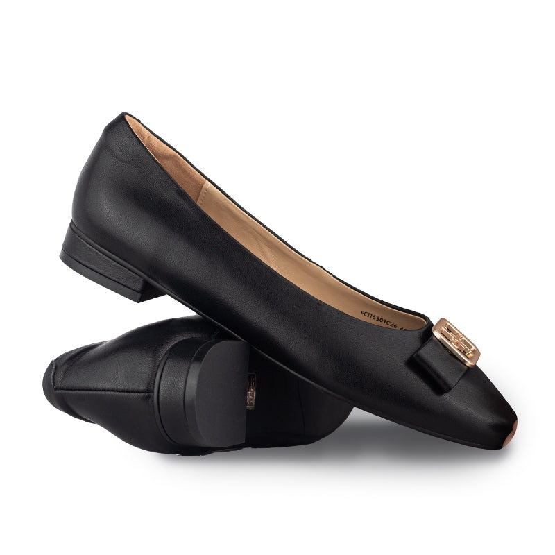 Sepatu Ballet Flats Wanita Gino Mariani Hasena Black