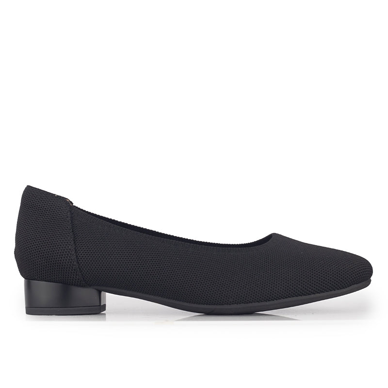 Sepatu Flats Knit Wanita Gino Mariani Grace Black