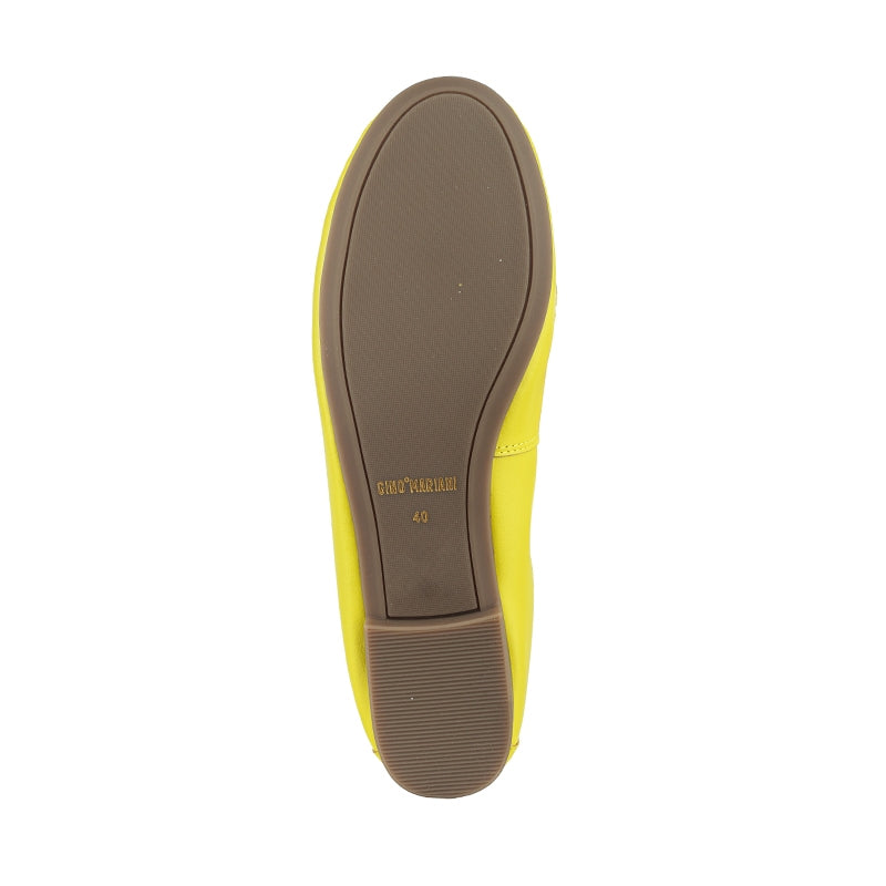 Sepatu Ballet Flats Wanita Gino Mariani Graziana Light Yellow