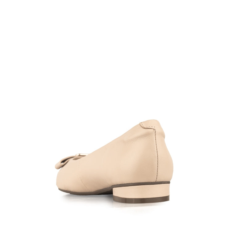 Sepatu Ballet Flats Wanita Gino Mariani Hasena Apricot