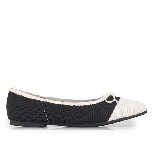 Sepatu Flats Knit Wanita Gino Mariani Gladys Black