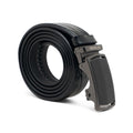 Gino Mariani Faustino Buckle Belt Kulit Pria Black