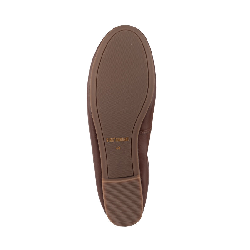 Sepatu Ballet Flats Wanita Gino Mariani Graziana Brown