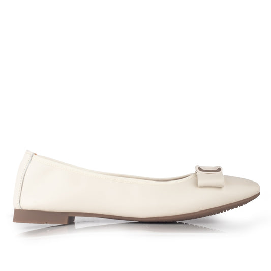 Sepatu Ballet Flats Wanita Gino Mariani Giana White