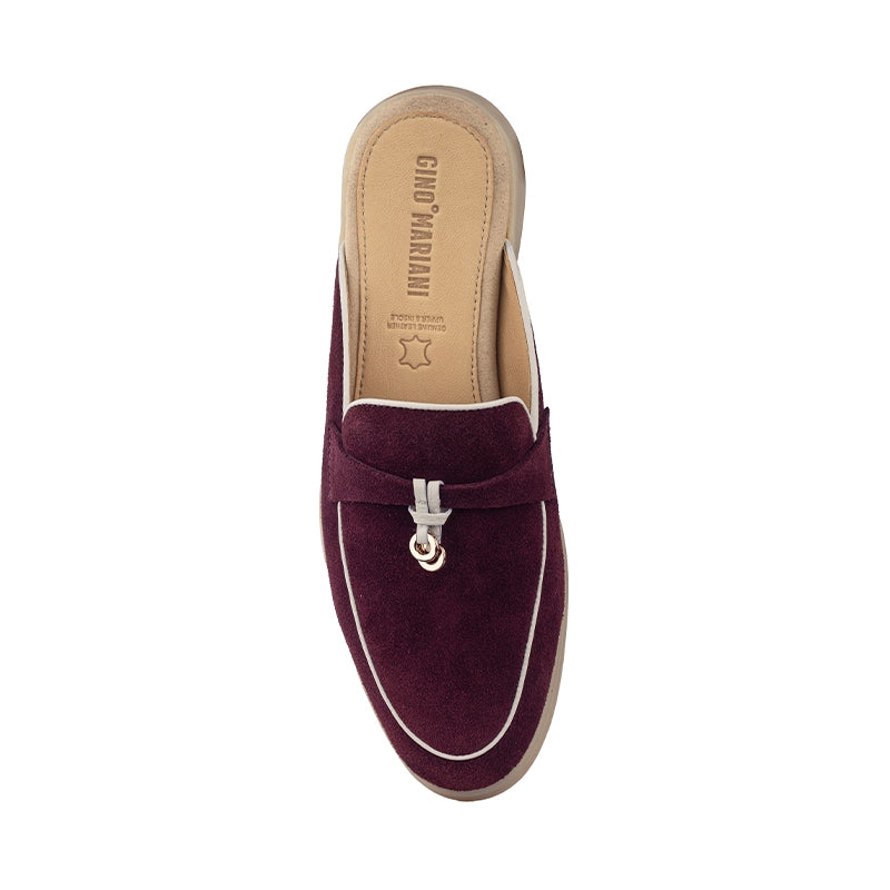 Sepatu Wanita Casual Loafer Gino Mariani Emery 6 Burgundy