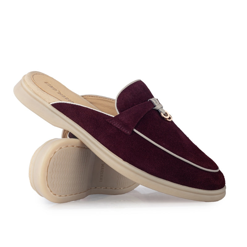 Sepatu Wanita Casual Loafer Gino Mariani Emery 6 Burgundy
