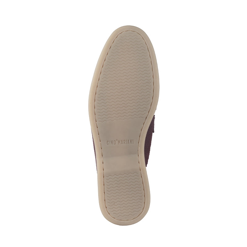Sepatu Wanita Casual Loafer Gino Mariani Emery 6 Burgundy