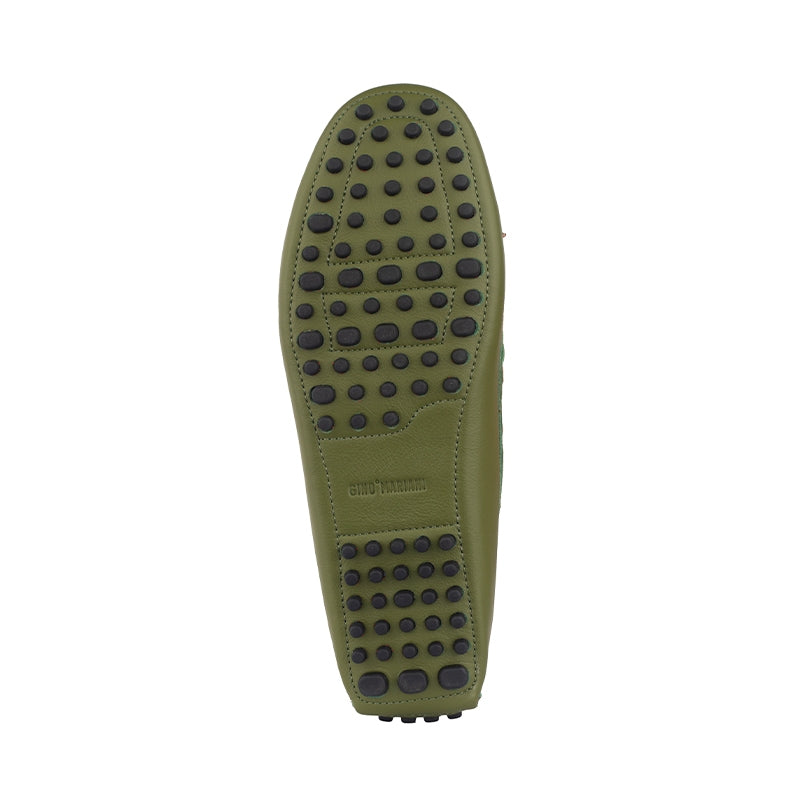 Sepatu Casual Wanita Loafer Moccasin Gino Mariani Ellen Green