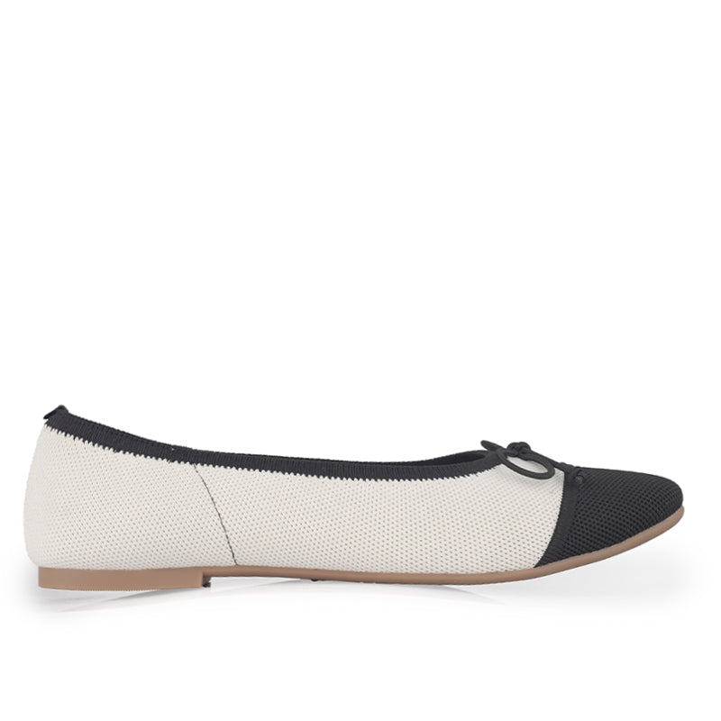 Sepatu Flats Knit Wanita Gino Mariani Gladys Beige