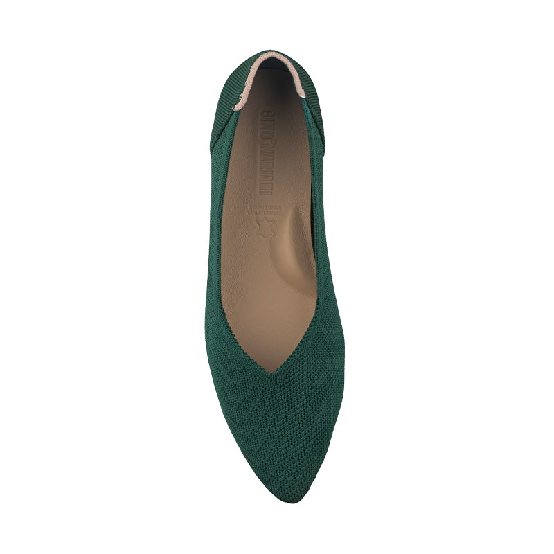 Sepatu Flats Knit Wanita Gino Mariani Gloria Green