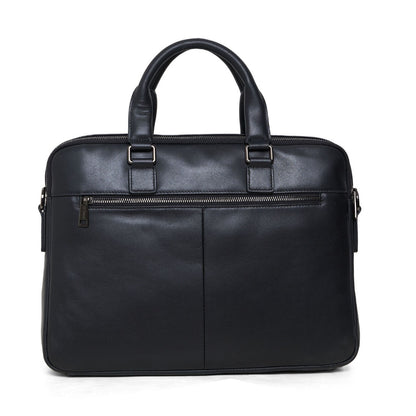 Tas Briefcase Leather Bag Gino Mariani Amerigo Black