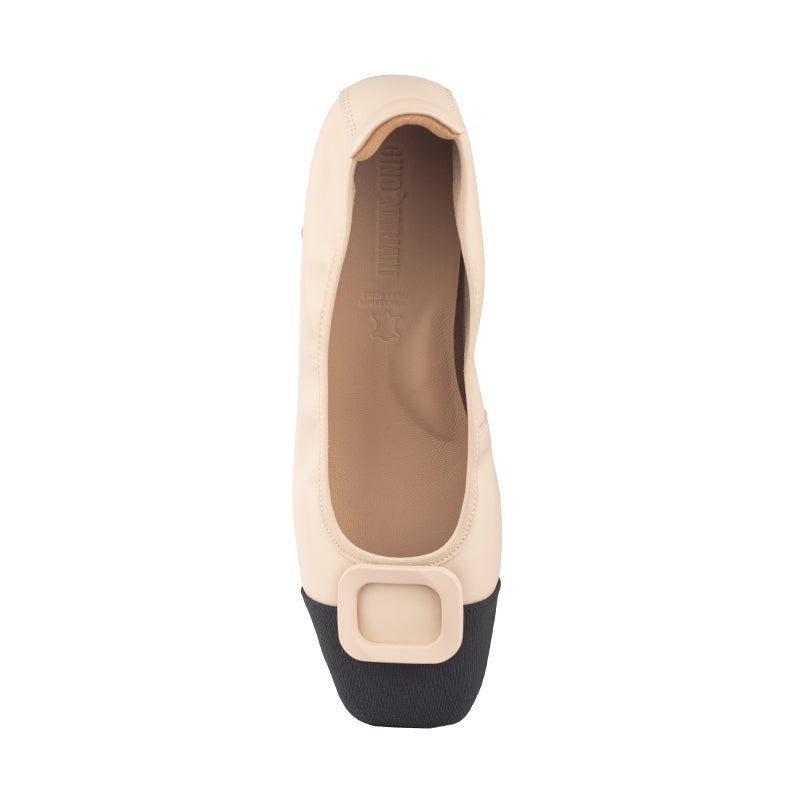 Sepatu Ballet Flats Wanita Gino Mariani Ghita Apricot