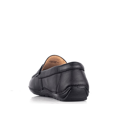 Sepatu Casual Pria Loafer Moccasin Gino Mariani Brogan Black