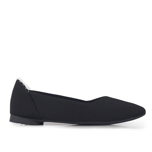Sepatu Flats Knit Wanita Gino Mariani Gloria Black