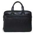 Tas Briefcase Leather Bag Gino Mariani Amerigo Black