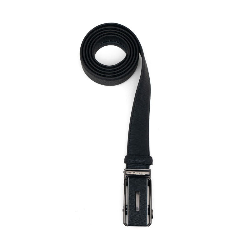 Gino Mariani Fiorenzo Buckle Belt Kulit Pria Black