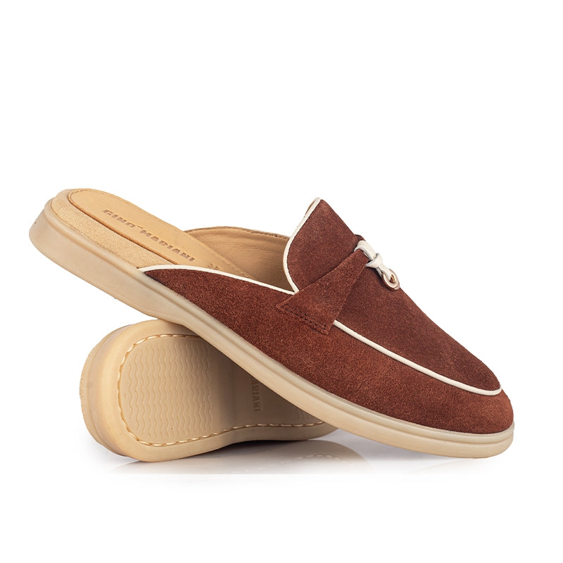 Sepatu Wanita Casual Loafer Gino Mariani Emery 6 Orange Brick
