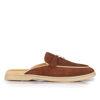 Sepatu Wanita Casual Loafer Gino Mariani Emery 6 Orange Brick