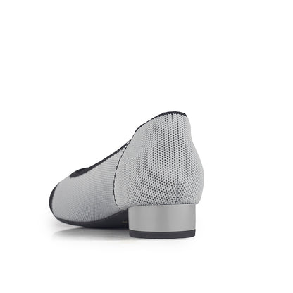 Sepatu Flats Knit Wanita Gino Mariani Grace Grey