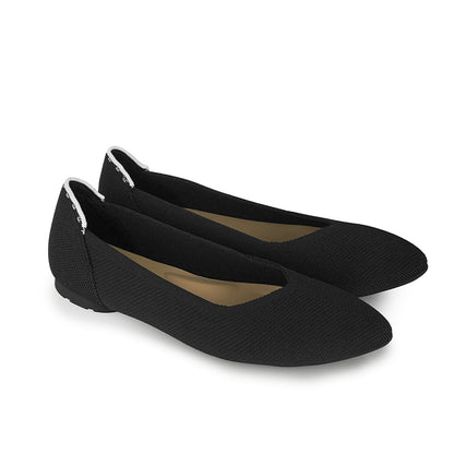 Sepatu Flats Knit Wanita Gino Mariani Gloria Black