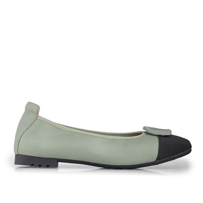 Sepatu Ballet Flats Wanita Gino Mariani Ghita Sage Green