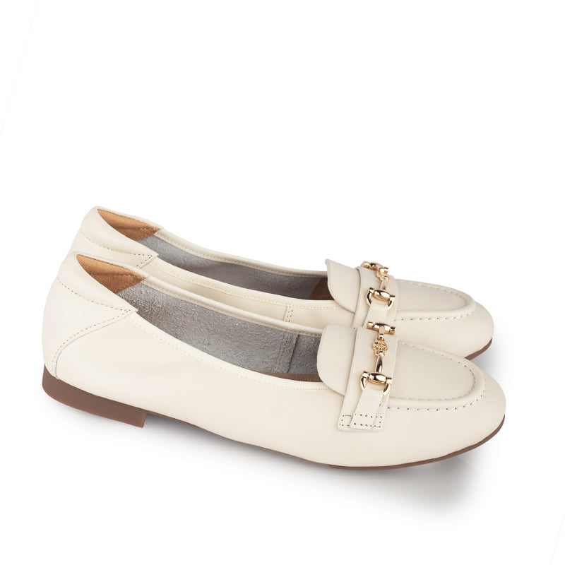 Sepatu Ballet Flats Wanita Gino Mariani Graziana Off White