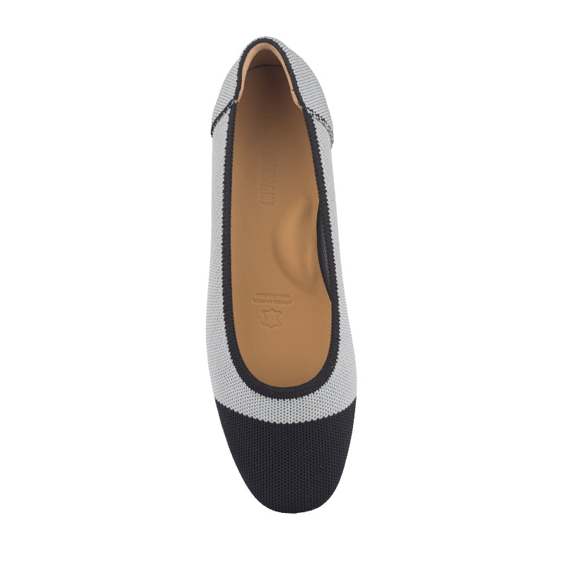 Sepatu Flats Knit Wanita Gino Mariani Grace Grey