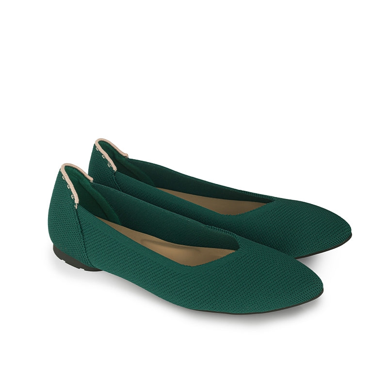 Sepatu Flats Knit Wanita Gino Mariani Gloria Green