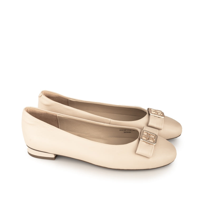 Sepatu Ballet Flats Wanita Gino Mariani Hasena Apricot