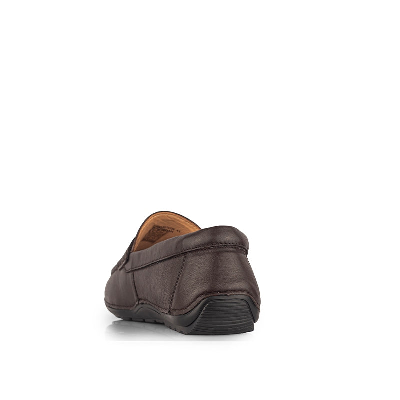 Sepatu Casual Pria Loafer Moccasin Gino Mariani Brogan Brown