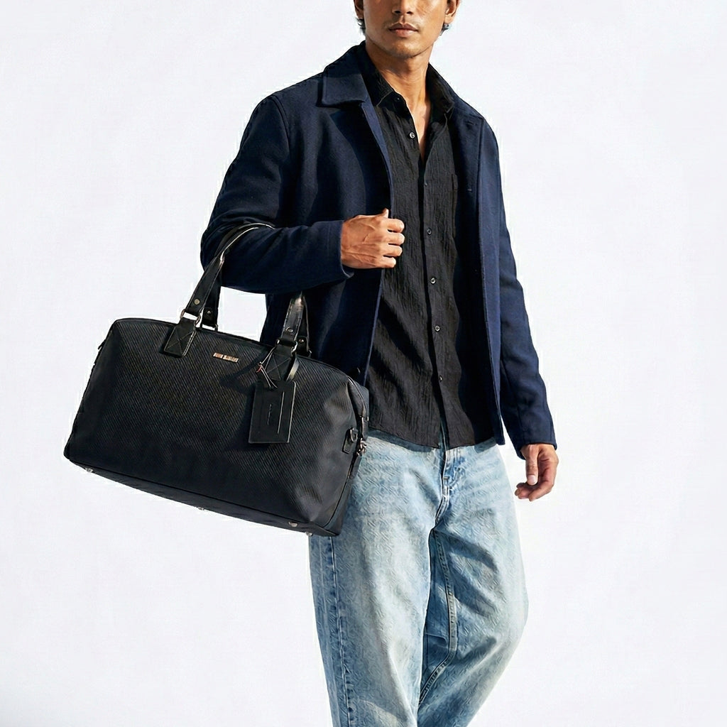 Tas Travel Duffle Bag Gino Mariani Miguel Black