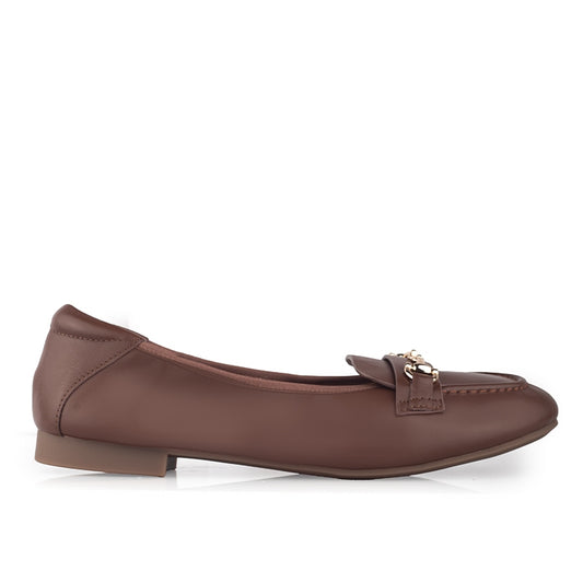 Sepatu Ballet Flats Wanita Gino Mariani Graziana Brown