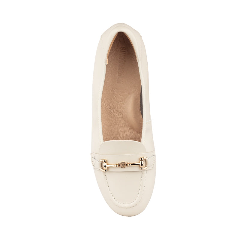 Sepatu Ballet Flats Wanita Gino Mariani Graziana Off White